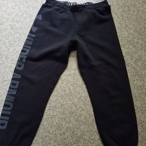 Under Armour black capri style sweatpants